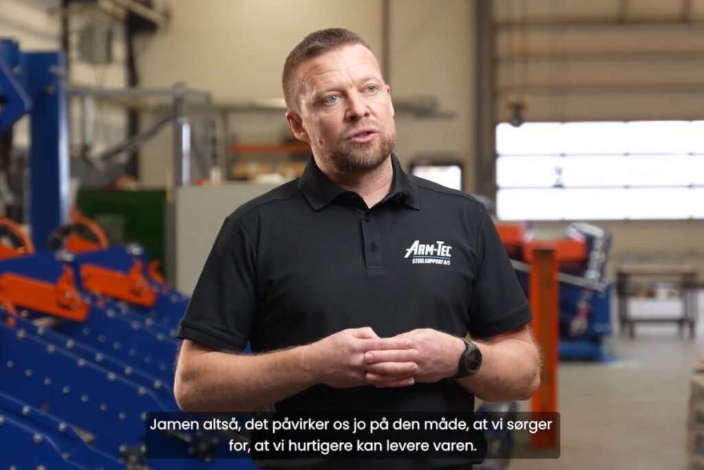 Christoffer Rhode, Technical Director hos Arm-Tec Steelsupport, om samarbejdet med VICOS